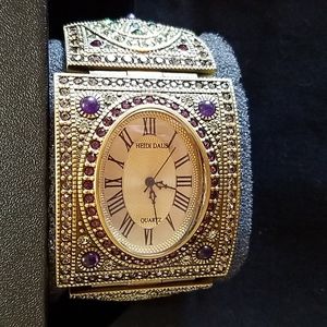 HEIDI DAUS BRACELET WATCH Multi Colored Never Worn In Original Box $65.00